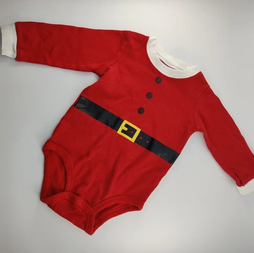 3/$10 Carter's Santa Onesie 12 months - Picture 1 of 5